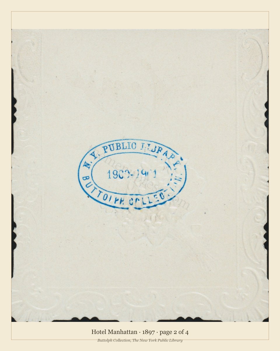 Vintage menu — page 2 of 4