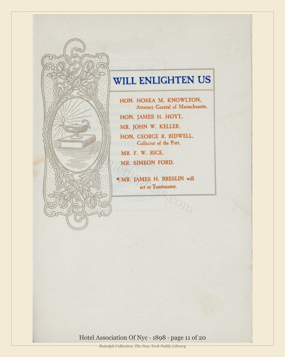 Vintage menu — page 11 of 20
