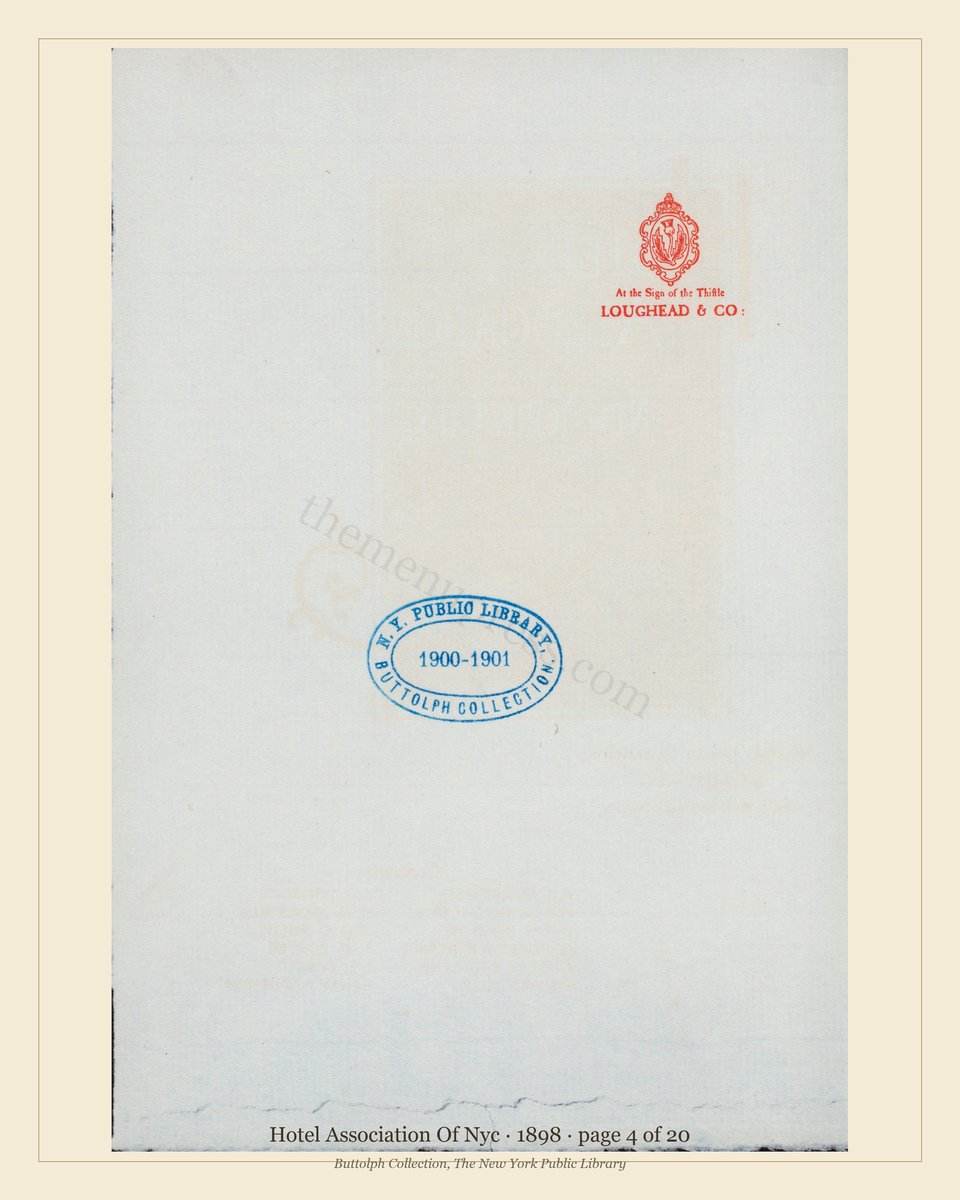 Vintage menu — page 4 of 20