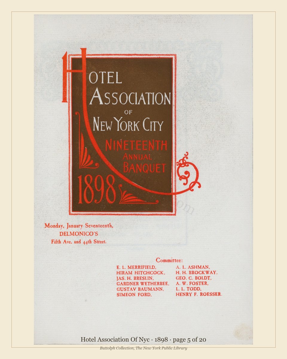 Vintage menu — page 5 of 20