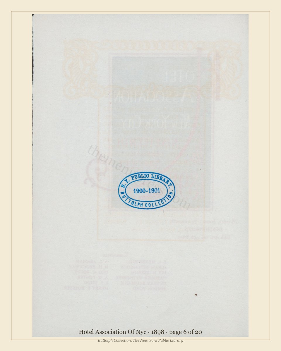 Vintage menu — page 6 of 20