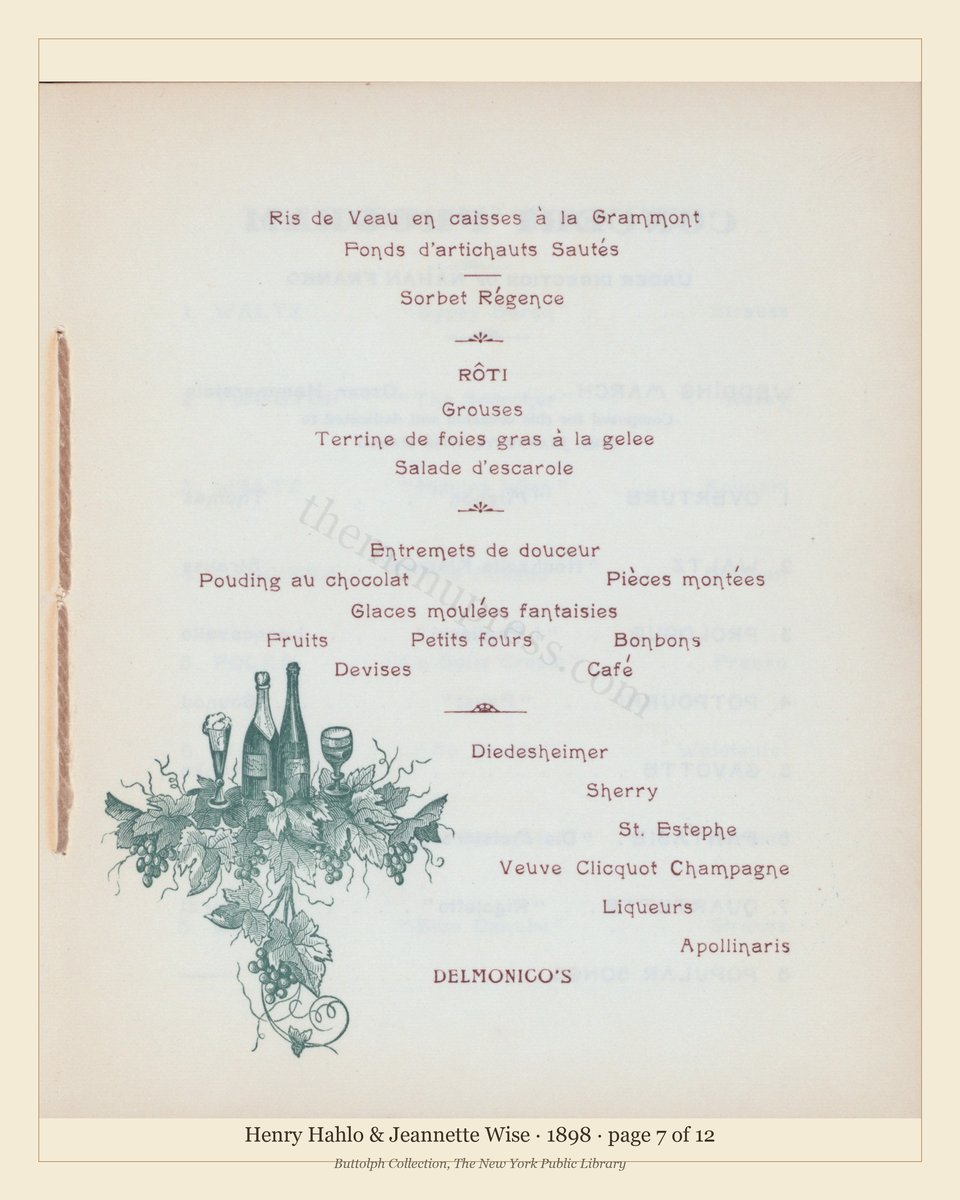 Vintage menu — page 7 of 11
