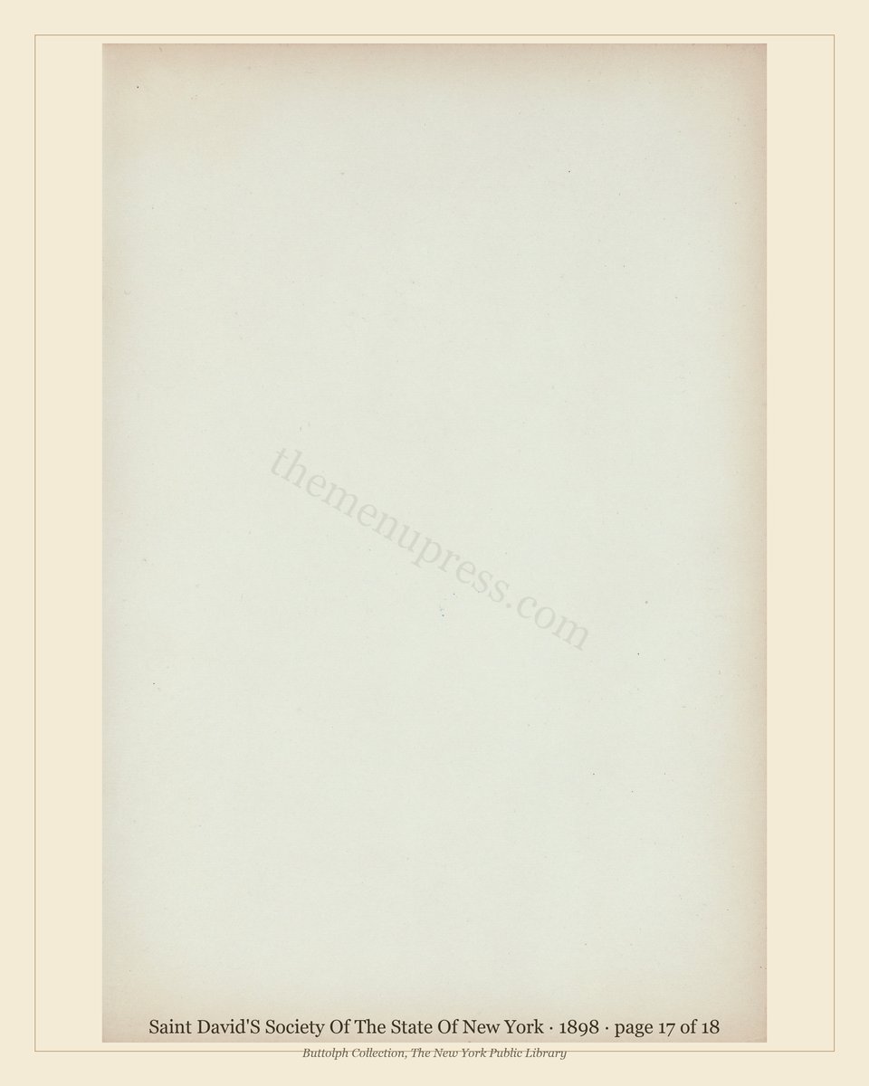Vintage menu — page 17 of 17