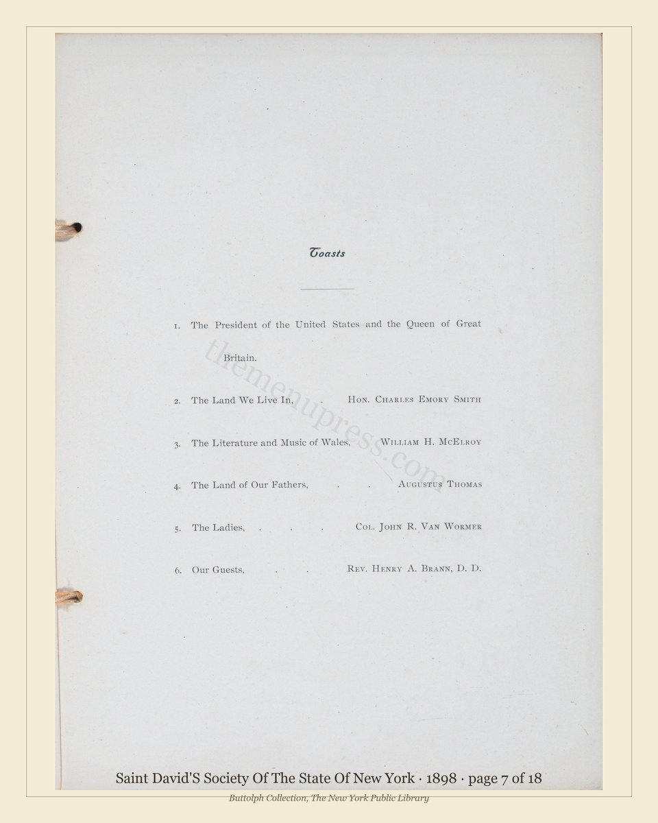 Vintage menu — page 7 of 17