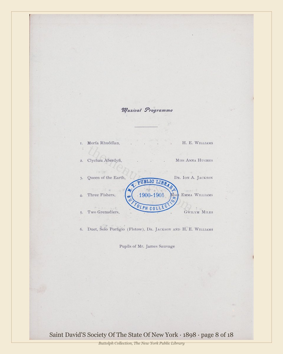 Vintage menu — page 8 of 17