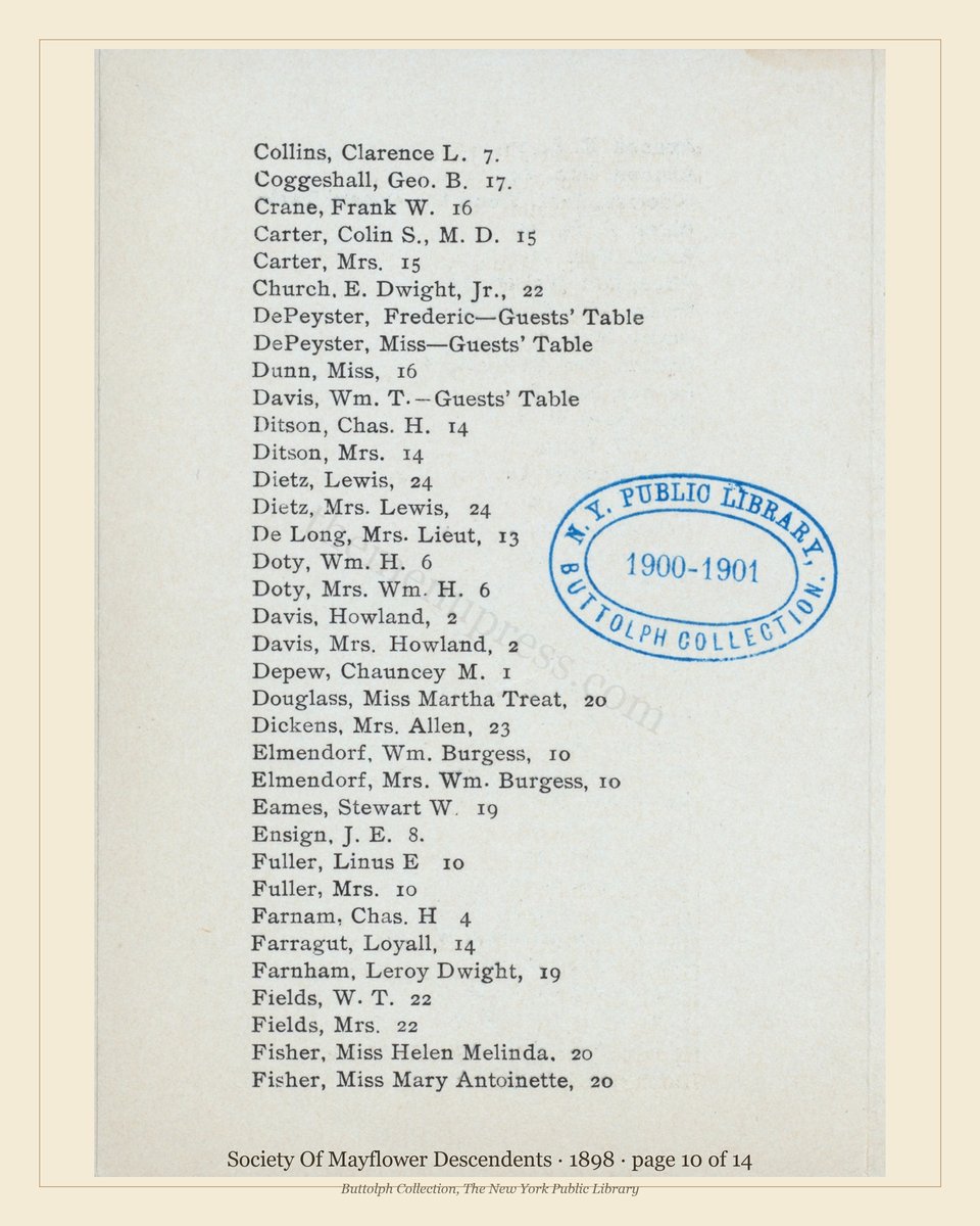 Vintage menu — page 10 of 14