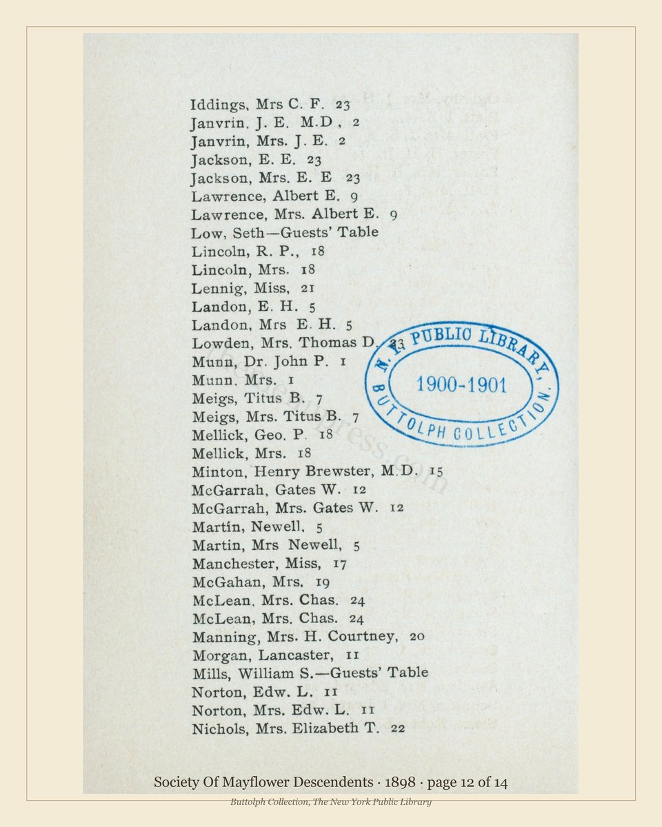 Vintage menu — page 12 of 14