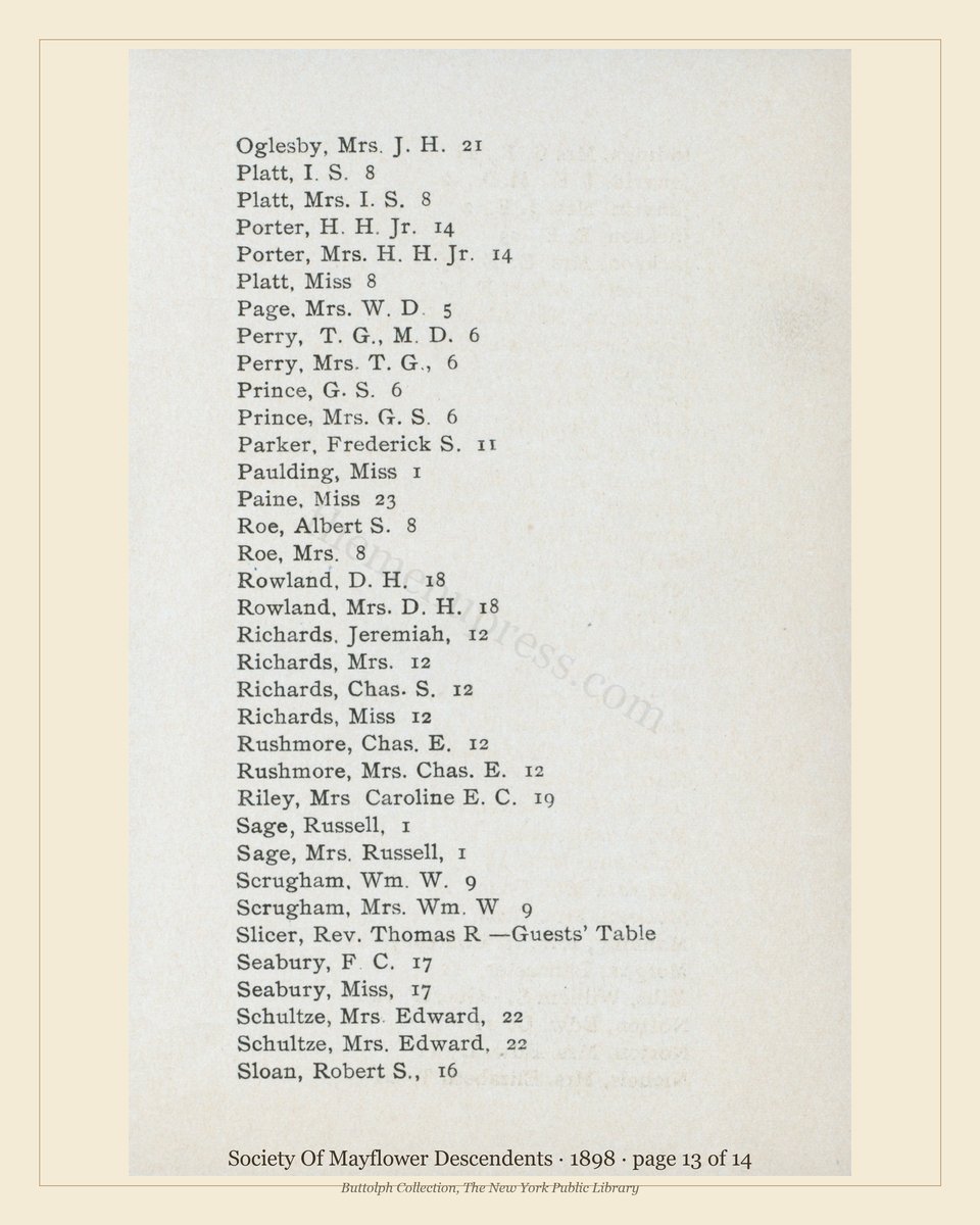 Vintage menu — page 13 of 14