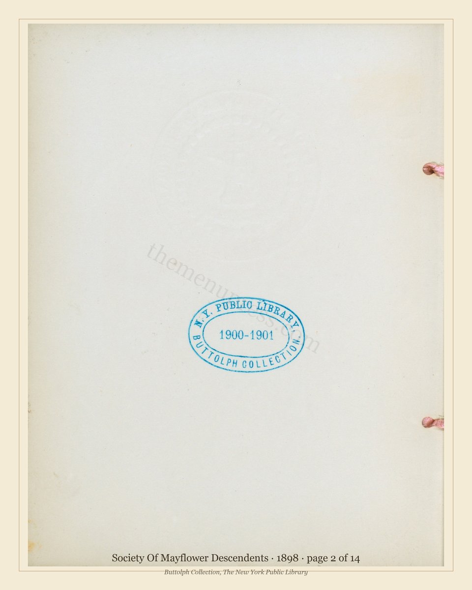 Vintage menu — page 2 of 14