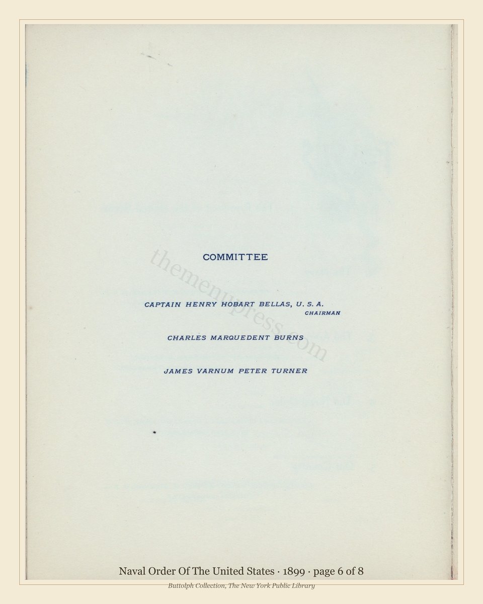 Vintage menu — page 6 of 8