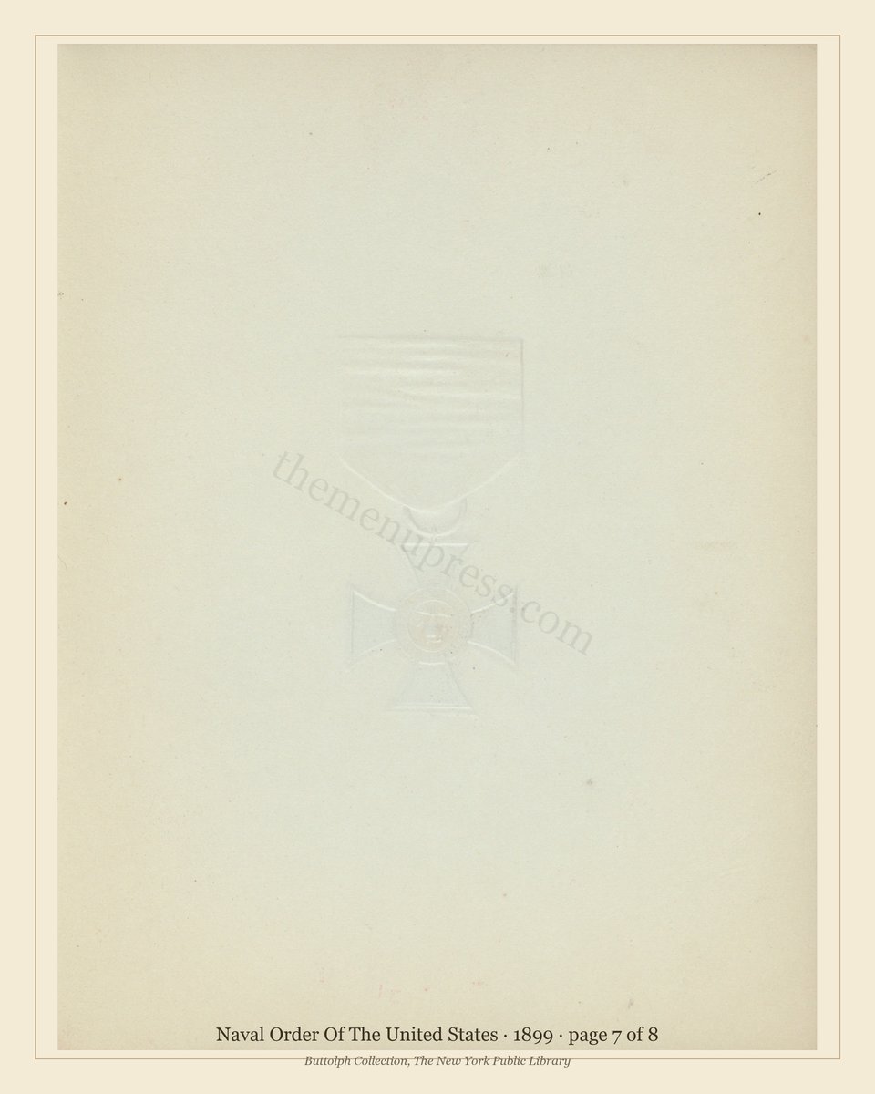 Vintage menu — page 7 of 8