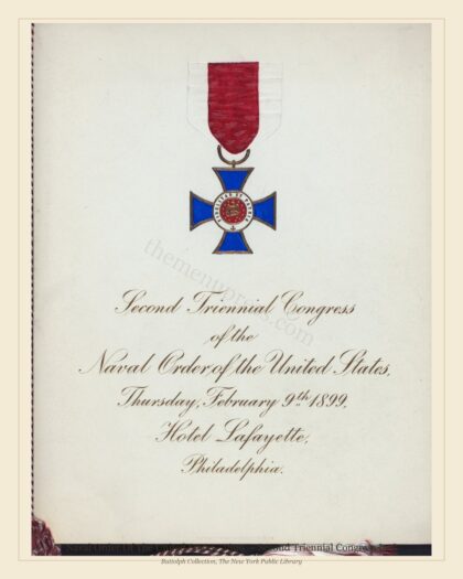Naval Order Of The United States · 1899 — Second Triennial Congress In C