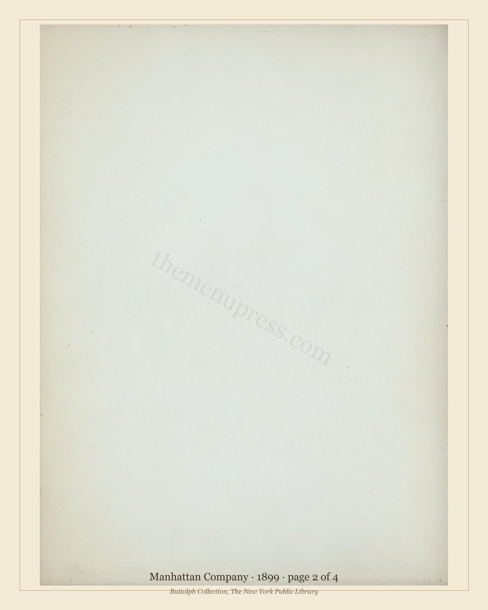 Vintage menu — page 2 of 4