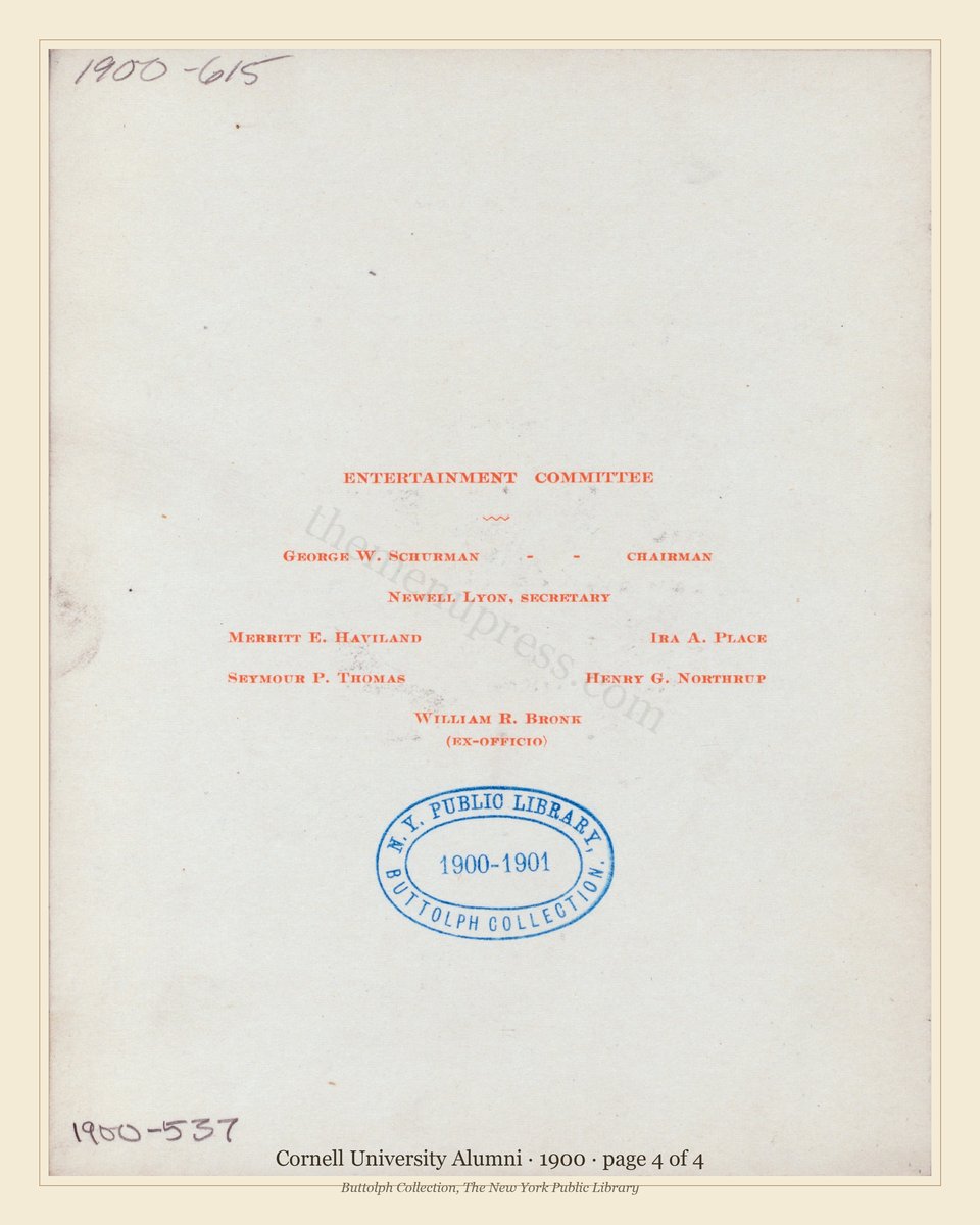 Vintage menu — page 4 of 4