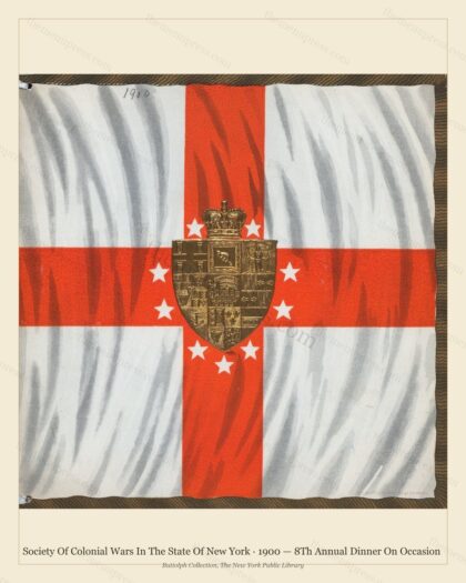 Vintage menu preview — 1900 Vintage Dinner Menu — Society of Colonial Wars in the State of, Manhattan G