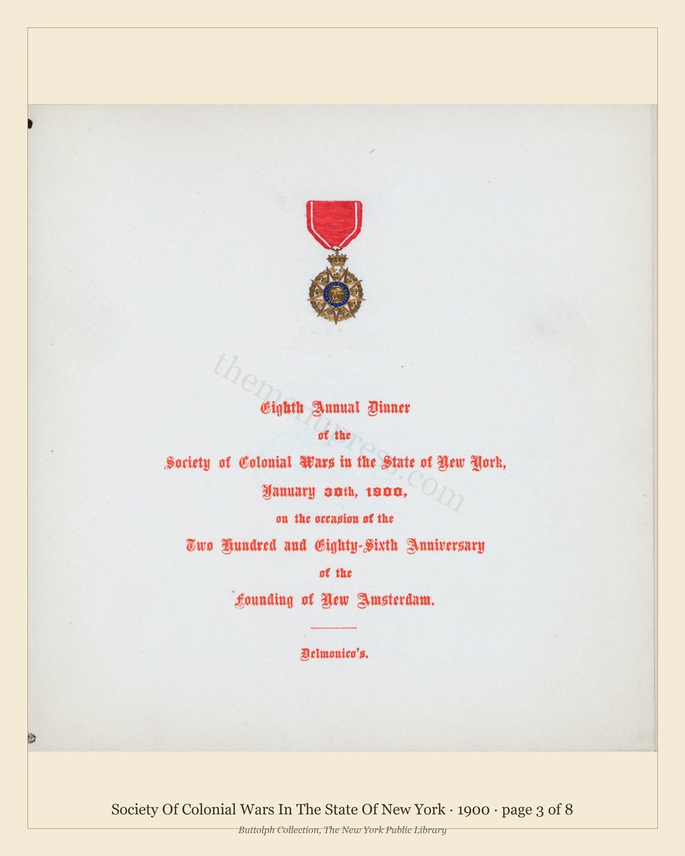 Vintage menu — page 3 of 7