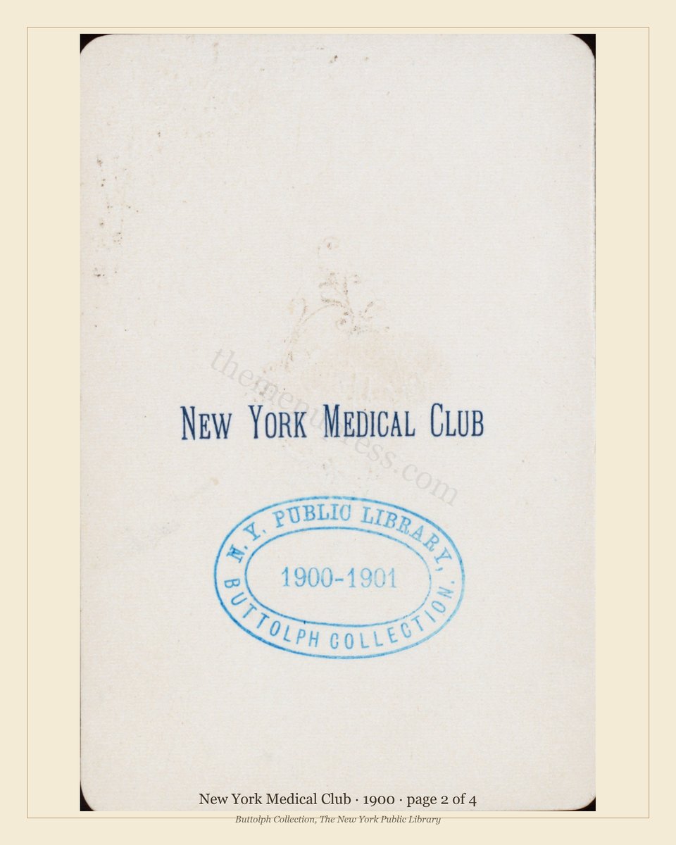 Vintage menu — page 2 of 4