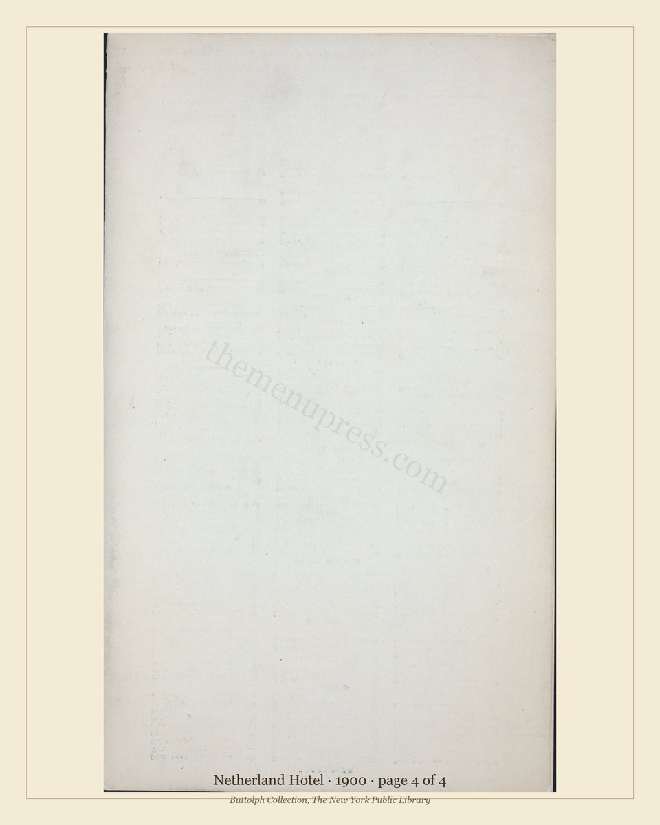 Vintage menu — page 4 of 4