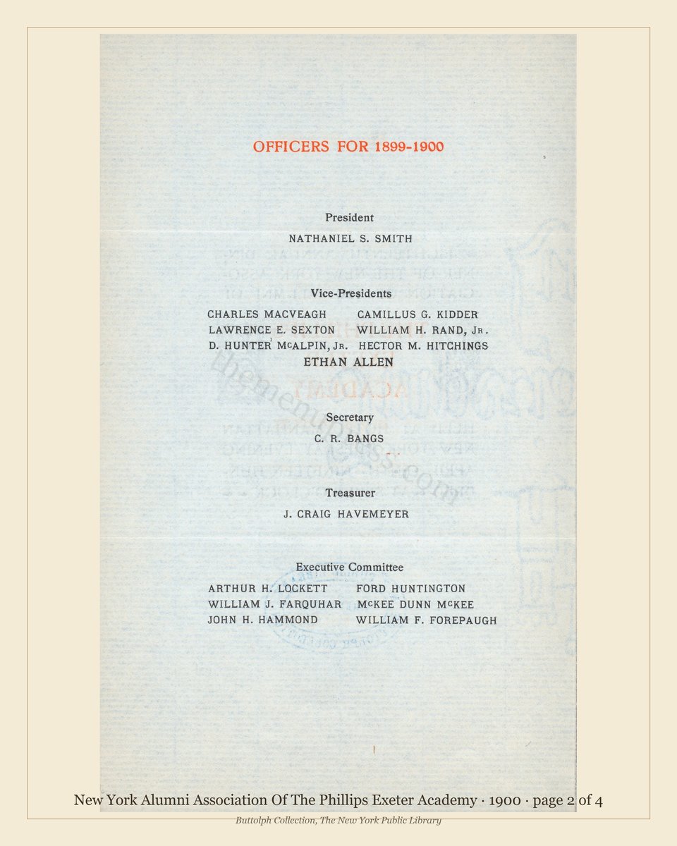 Vintage menu — page 2 of 4