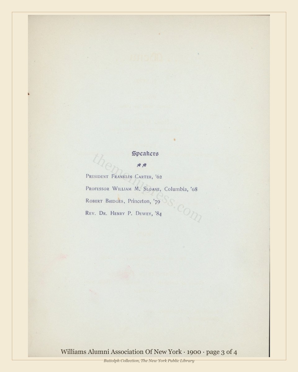 Vintage menu — page 3 of 4