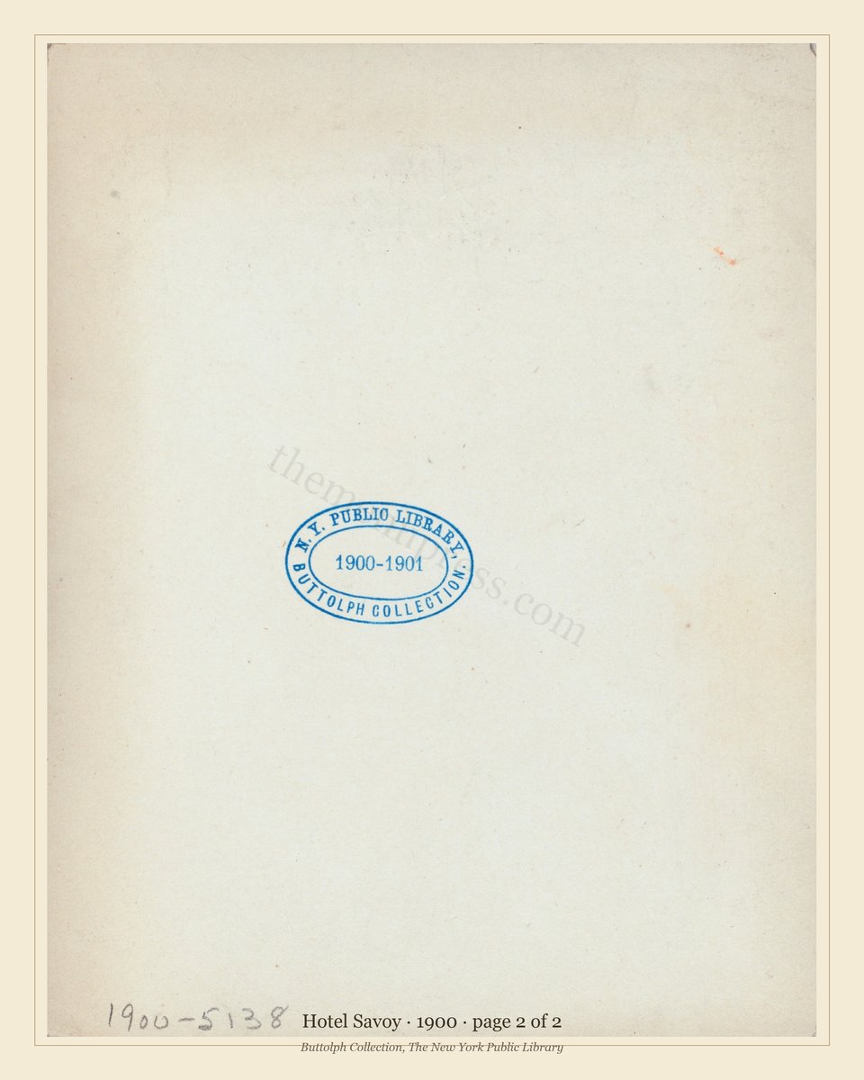 Vintage menu — page 2 of 2
