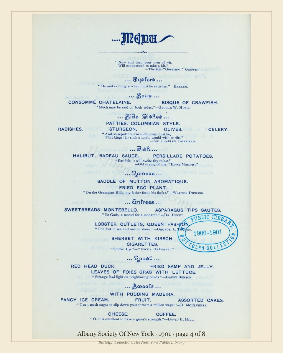Vintage menu — page 4 of 8