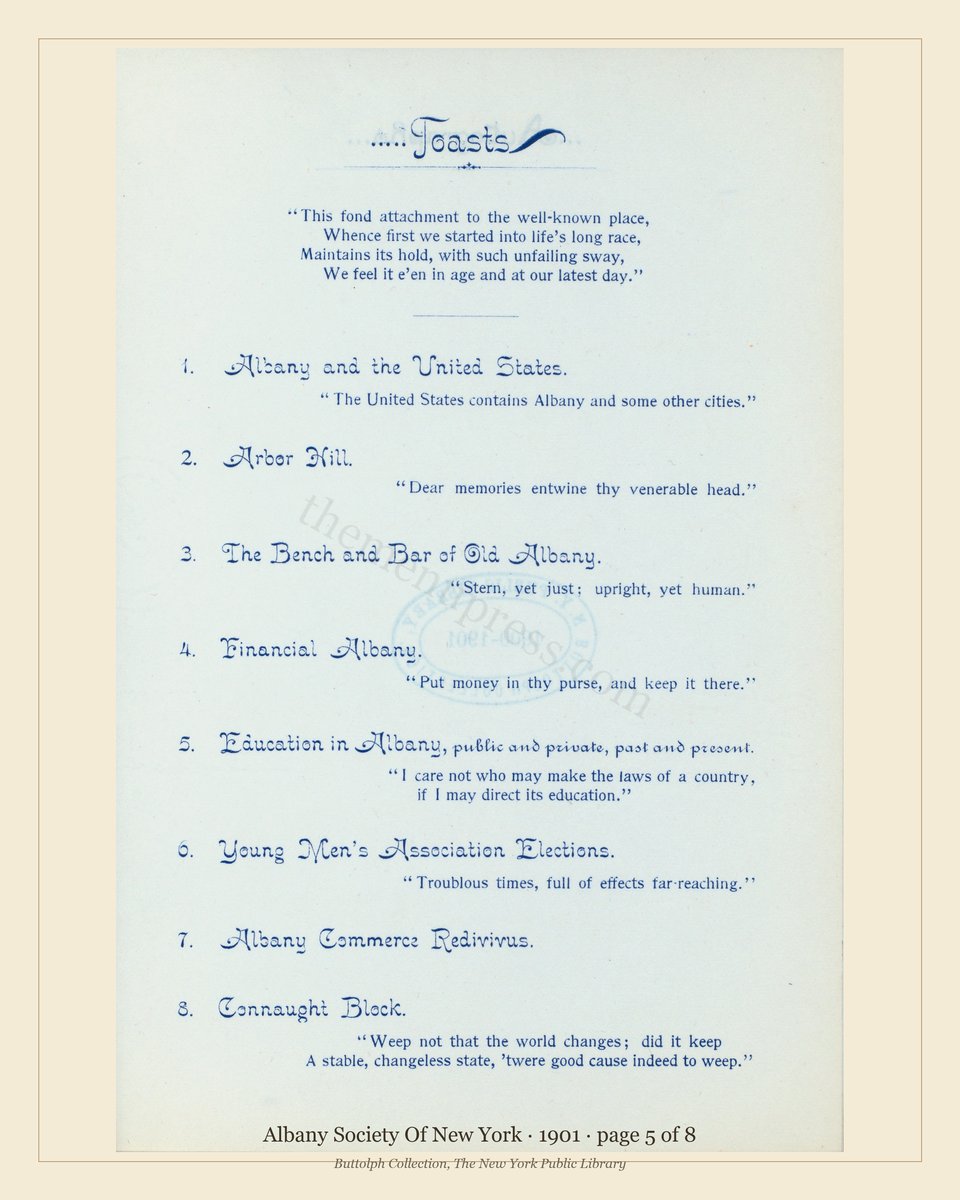 Vintage menu — page 5 of 8