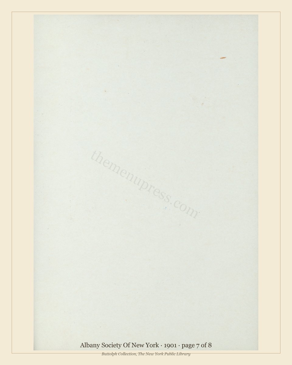 Vintage menu — page 7 of 8