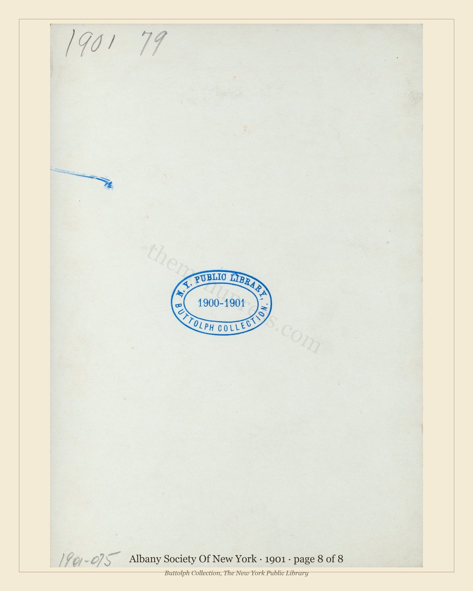 Vintage menu — page 8 of 8