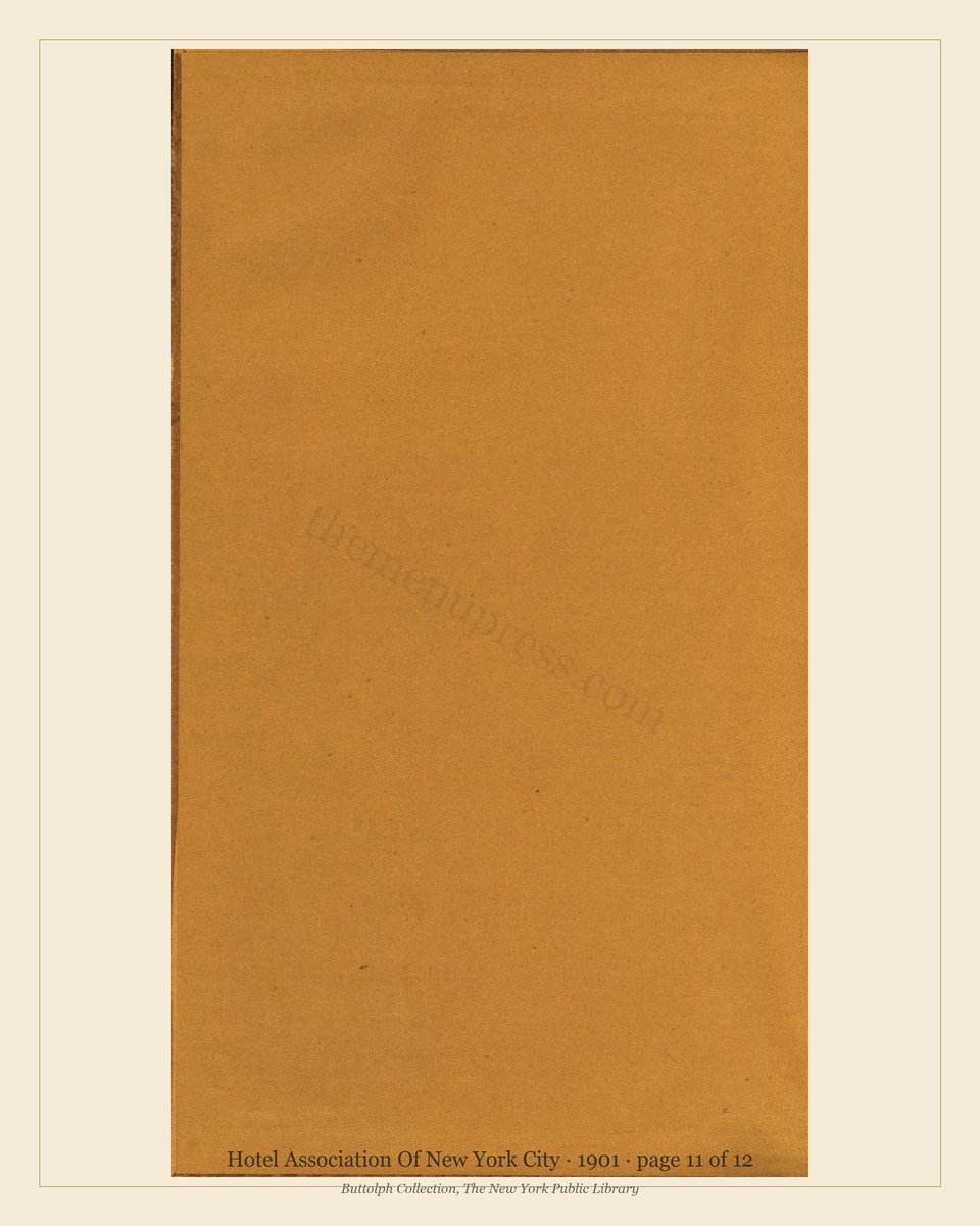 Vintage menu — page 11 of 12