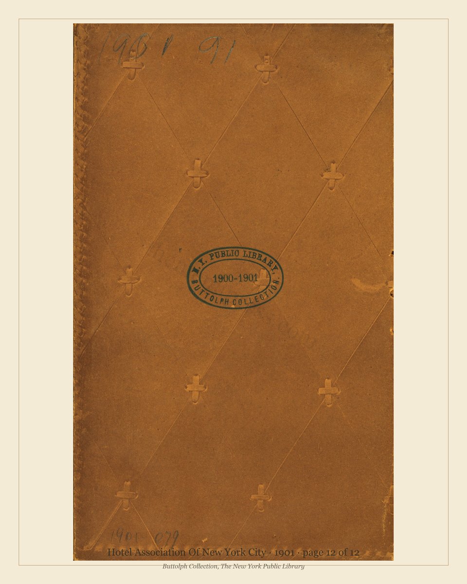 Vintage menu — page 12 of 12