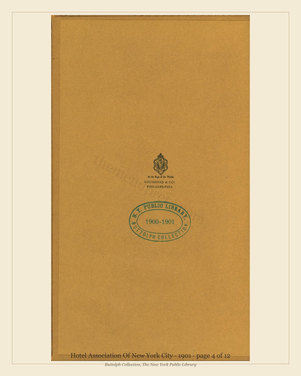 Vintage menu — page 4 of 12