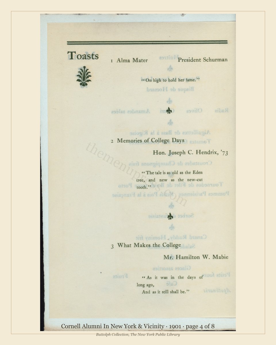 Vintage menu — page 4 of 8