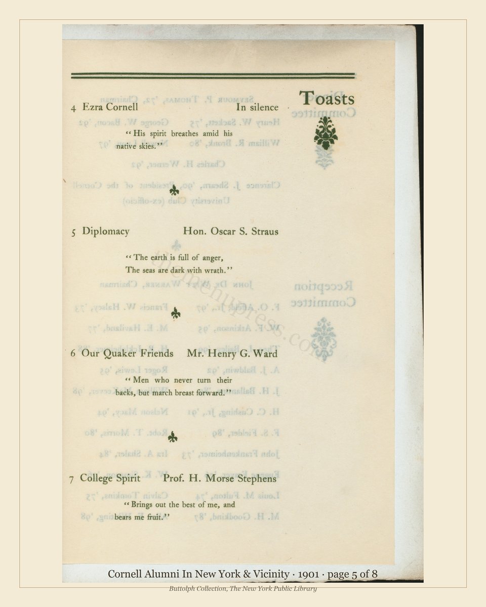 Vintage menu — page 5 of 8