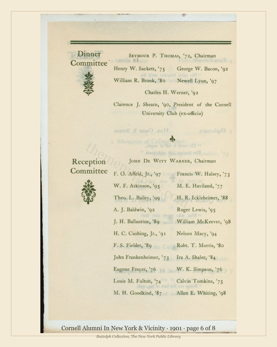 Vintage menu — page 6 of 8