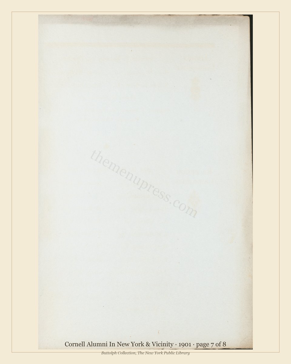 Vintage menu — page 7 of 8