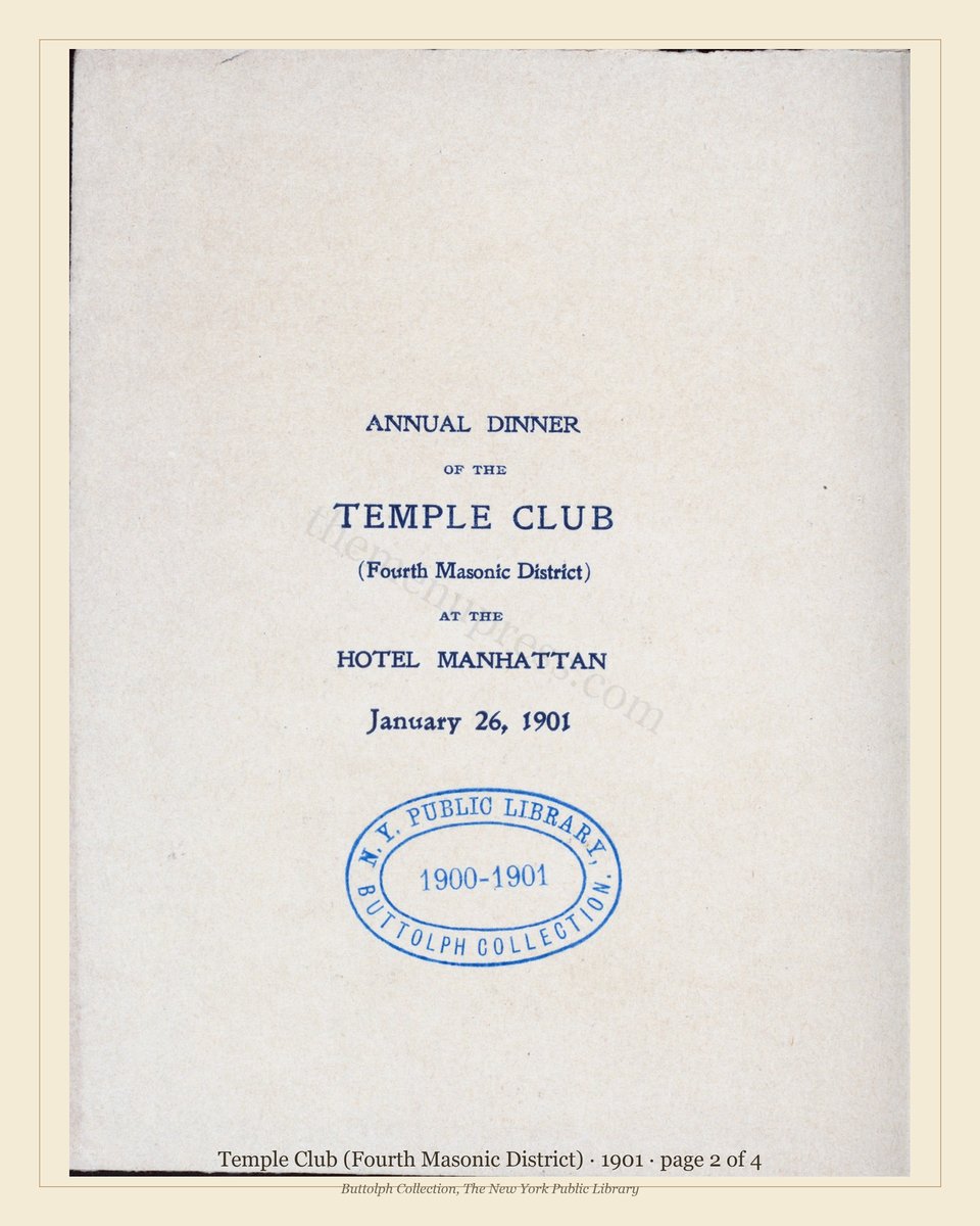 Vintage menu — page 2 of 4