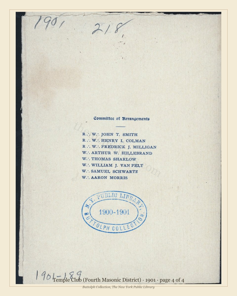 Vintage menu — page 4 of 4