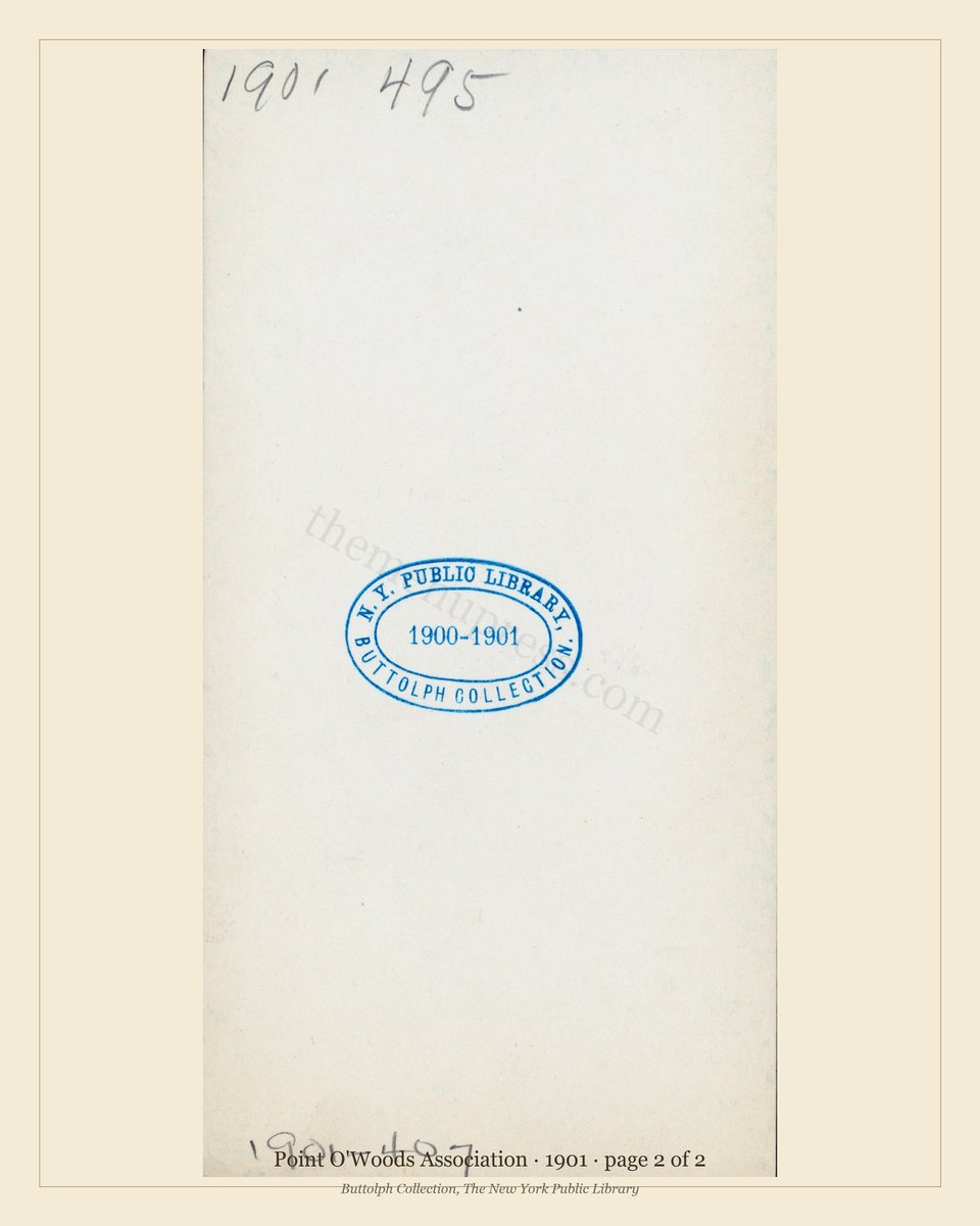 Vintage menu — page 2 of 2