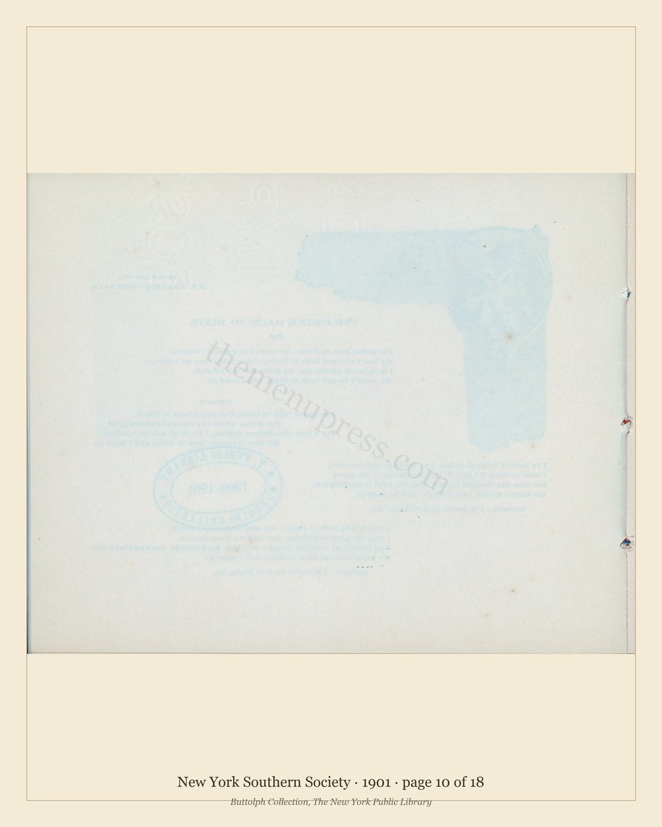 Vintage menu — page 10 of 18