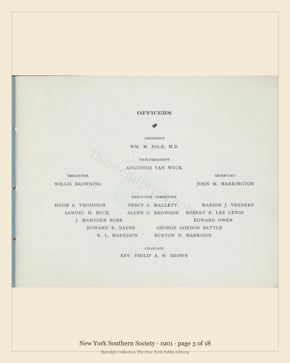 Vintage menu — page 3 of 18