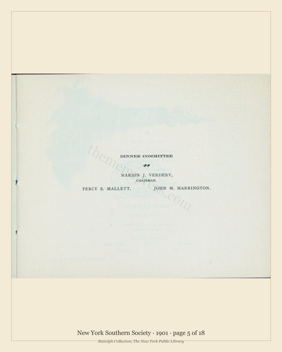 Vintage menu — page 5 of 18