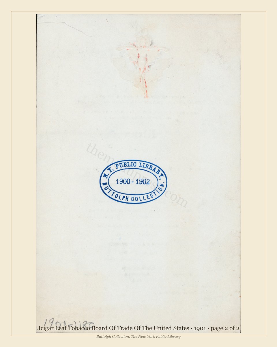 Vintage menu — page 2 of 2