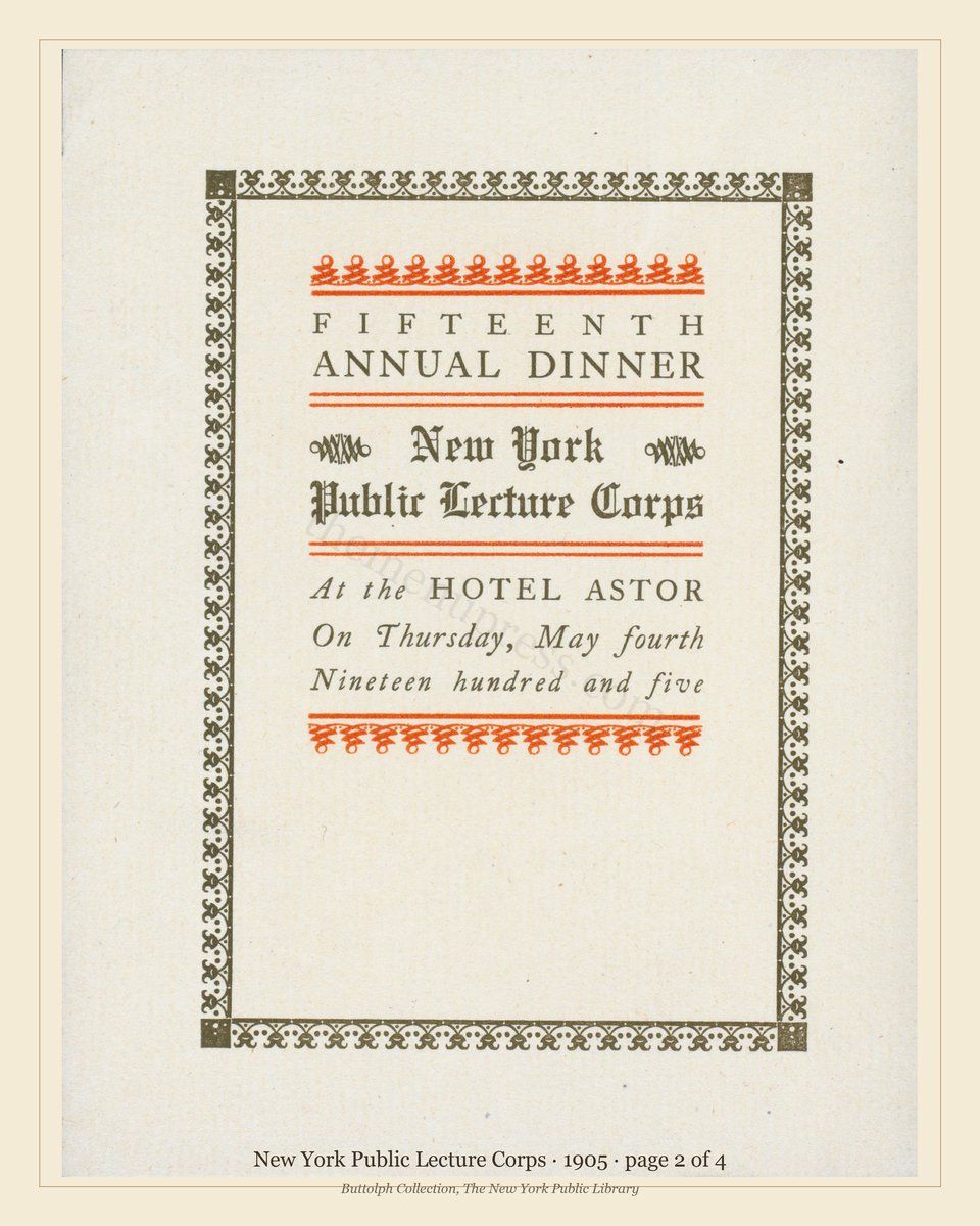 Vintage menu — page 2 of 4