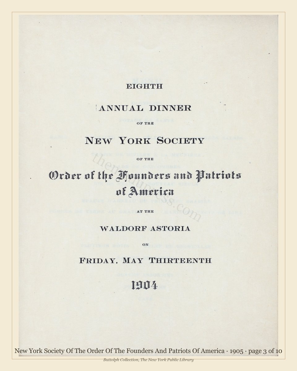 Vintage menu — page 3 of 10