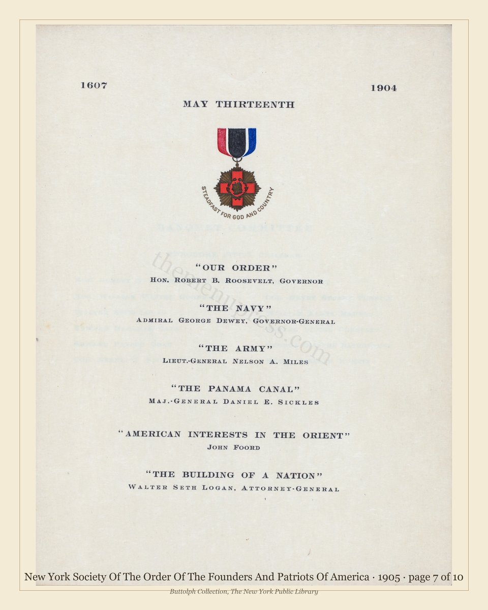Vintage menu — page 7 of 10