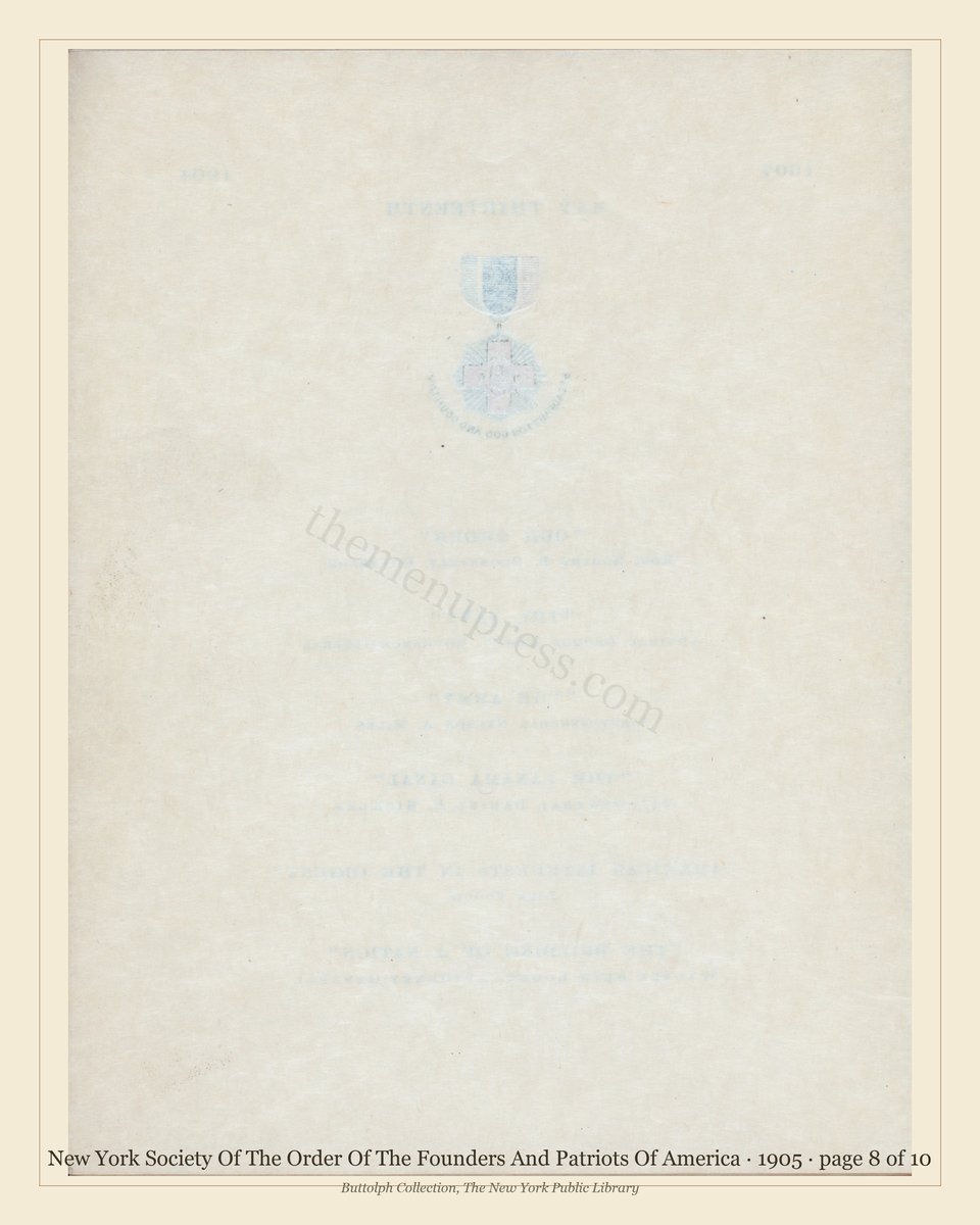 Vintage menu — page 8 of 10