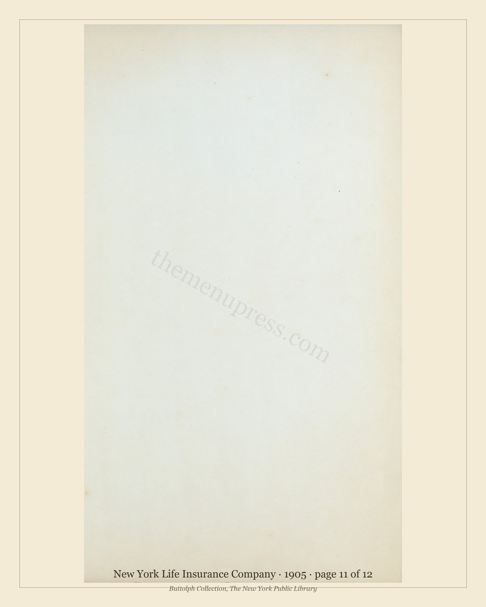 Vintage menu — page 11 of 12