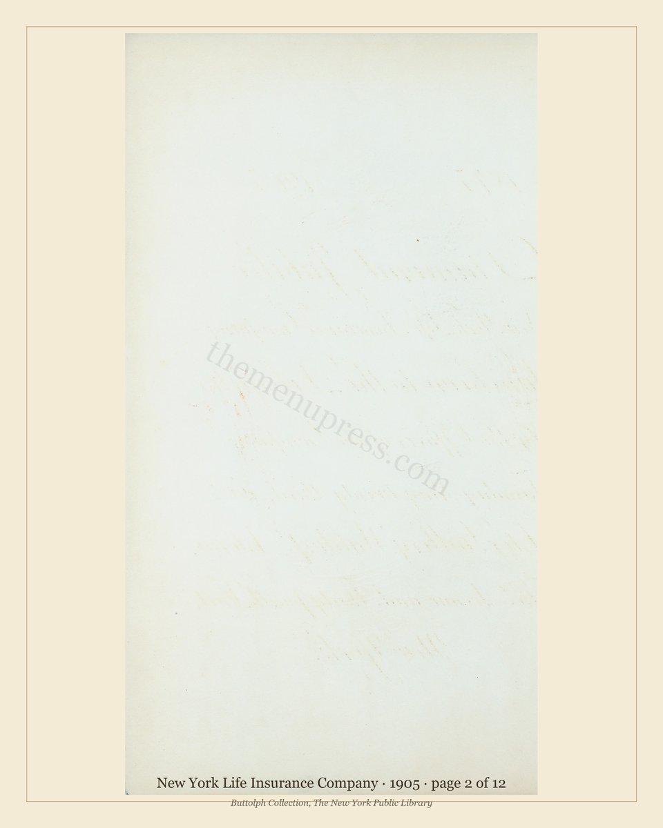 Vintage menu — page 2 of 12