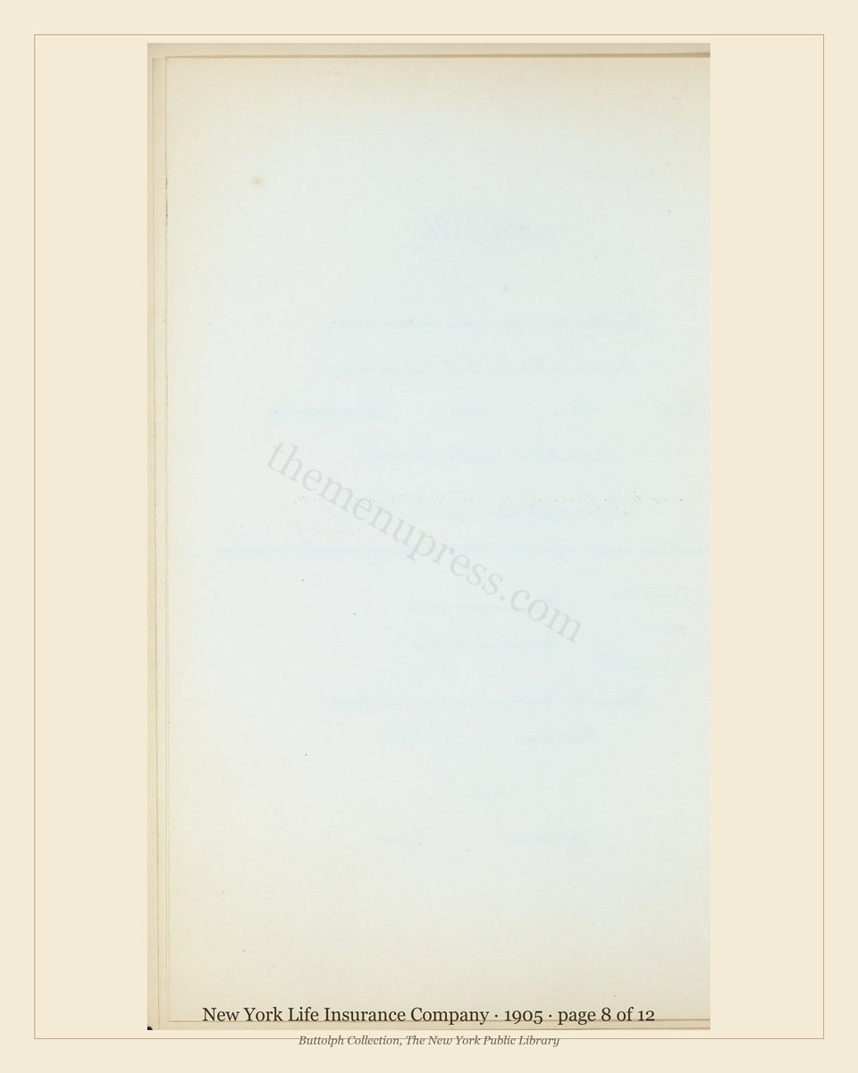 Vintage menu — page 8 of 12